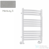 Radeco ENZO AK2-600/EL 715x630 törölközőszárítós radiátor, MERKURY 3 (metál világosszürke) színben