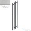 Radeco FUEGO KOLOR 1650x290 jobbos design radiátor,MERKURY 1 (metál ezüst) színben