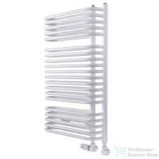 Radeco GAIA A4/G 1060x500 törölközőszárítós radiátor, fényes fehér színben fűtőtest, radiátor