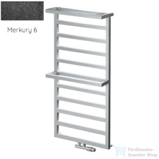 Radeco LOFT PLUS 1 821x550 design radiátor,MERKURY 6 (metál fekete) színben fűtőtest, radiátor