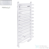 Radeco MARIO A2-350/M 680x385 törölközőszárítós radiátor, MERKURY 2 (ezüst) színben