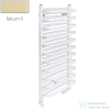 Radeco MARIO A4-400/M 1060x435 törölközőszárítós radiátor SATURN 5 (matt krém) színben