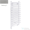 Radeco MARIO A6-400/M 1440x435 törölközőszárítós radiátor MERKURY 3 (metál világosszürke) színben