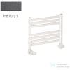 Radeco PINO K AK1-400/EP 415x430 törölközőszárítós radiátor, MERKURY 5 (metál sötétszürke) színben