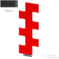 Radeco PUZEL 1190x490 design radiátor,MARS 5 (antracit) színben fűtőtest, radiátor
