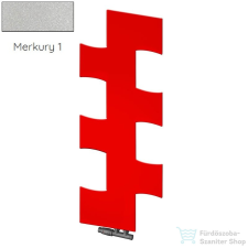 Radeco PUZEL 1190x490 design radiátor,MERKURY 1 (metál ezüst) színben fűtőtest, radiátor