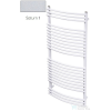 Radeco SONIA E A8-700/SLE 1788x750 törölközőszárítós radiátor, SATURN 1 (metál jégszürke) színben