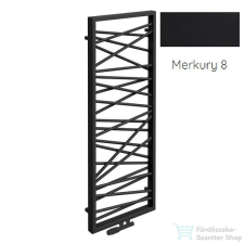 Radeco SPIDER 2 1200x530 design radiátor, MERKURY 8 (selyemfényű fekete) színben fűtőtest, radiátor