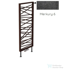 Radeco SPIDER BIS 2 1200x530 design radiátor, MERKURY 6 (metál fekete) színben fűtőtest, radiátor