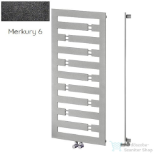 Radeco TENSOR 3 1600x550 design radiátor,MERKURY 6 (metál fekete) színben fűtőtest, radiátor