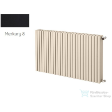 Radeco TORGET H1 600x790 design radiátor,MERKURY 8 (selyemfényű fekete) színben fűtőtest, radiátor
