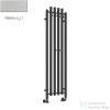 Radeco TUBO 2K KOLOR 1620x455 design radiátor, MERKURY 1 (metál ezüst) színben