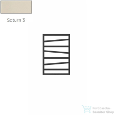Radeco VIBO 1 821x550 design radiátor,SATURN 3 (matt bézs) színben fűtőtest, radiátor