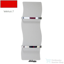 Radeco VINKA 1190x353 design radiátor törölközőtartó nélkül, WENUS 7 (piros) színben fűtőtest, radiátor