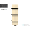 Radeco WALL NEW 1790x470 design radiátor törölközőtartó nélkül, MERKURY 6 (metál fekete) színben