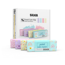 Radír, cuki, pasztell, 20 db/display Silka radír