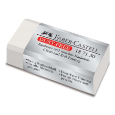 Radír FABER-CASTELL papírtokos forgács mentes 42x21x11mm fehér radír
