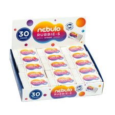  Radír NEBULO papírtokos forgács mentes 40x20x11mm fehér radír