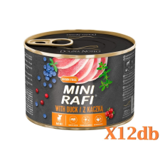 Rafi Adult Gabonamentes pastétom konzerv 12x185g-Kacsa kutyaeledel