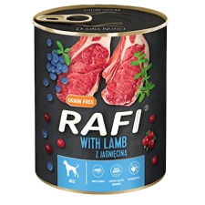  Rafi Adult Gabonamentes pastétom konzerv 800g-Bárány, Vörösáfonya kutyaeledel