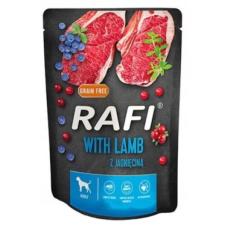 RAFI kutya pástétom bárány, vörös- és kék áfonyával alutasak 300g kutyaeledel