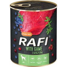 RAFI RAFI kutya pástétom vad, vörös- és kék áfonyával konzerv 800g kutyaeledel