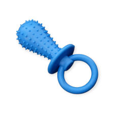  Rágóka kutyáknak - cumi formájú fogtisztító játék kék játék kutyáknak