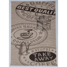 ragolle COFFEE szőnyeg, síkszövött, bézs, konyhai, 80x150 lakástextília