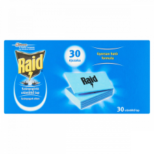  Raid szúnyogirtó utántöltő lap 30 db tisztító- és takarítószer, higiénia