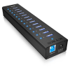 RaidSonic ICY BOX 13 portos USB3.0 HUB + USB charge port 5 V, 2.4 A (IB-AC6113) - USB Elosztó