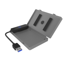 RaidSonic Icy Box AC603B-U3 2.5" USB 3.2 Külső HDD/SSD ház - Fekete asztali számítógép kellék