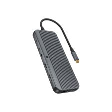 RaidSonic ICY BOX IB-DK4060-CPD Vezetékes USB 3.2 Gen 1 (3.1 Gen 1) Type-C Fekete, Szürke (IB-DK4060-CPD) laptop kellék