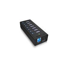 RaidSonic ICY BOX USB 3.0 HUB (7 portos, aktív) hub és switch