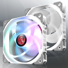 RAIJINTEK Ageras 12 White ARGB-2 PWM RGB Rendszerhűtő (2db/csomag) hűtés