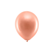  Rainbow Balloons 23cm metál, rose gold (1 db / 10 db.) party kellék