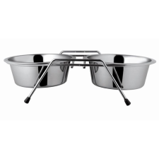  Raintech fém tál állvánnyal 2x1,6l /21cm/ kutyatál