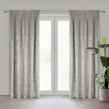  Raja bársony sötétítő függöny Acélszürke 140x270 cm lakástextília