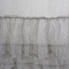  Raja fodros fényáteresztő függöny Ezüst 140x270 cm lakástextília