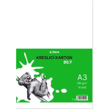  Rajzlap A3, 180g, 10 lap, STEPA, fehér kreatív papír