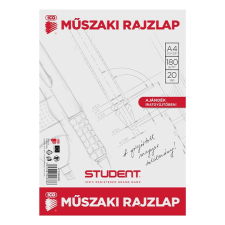  Rajzlap műszaki ICO Student A/4 20 ív/csomag rajzlap