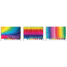  Rajzlap Rainbow, vegyes minták borítóval, színes A3/80gr 20ív/tömb 10tömb/csomag rajzlap