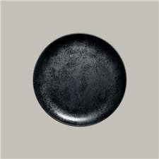 Rak Karbon porcelán kerek tányér (coupe), fekete, 15 cm, KRNNPR15 tányér és evőeszköz