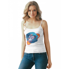  Rakétás Űrhajós - Női Spagetti Top atléta, trikó