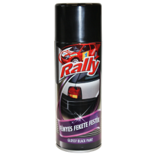 Rally FESTÉK AEROSZOL,FÉNYES,FEKETE 400ML RALLY DISPLAYBE autóápoló eszköz