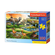 ramiz Castorland Puzzle, A dinoszauruszok világa, 100 darab puzzle, kirakós