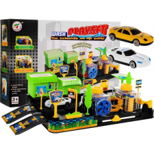 ramiz Játék Autómosó - 2 Darab Kis Autóval és Kiegészítőkkel (ZPG.P6788D) autópálya és játékautó