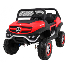 ramiz Mercedes Benz Unimog Elektromos autó - Piros/Fekete (PA.UNIMOG.CR) elektromos járgány