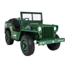 ramiz Retro Katonai 4x4 Elektromos autó - Zöld (PA.JH-101.ZIE) elektromos járgány