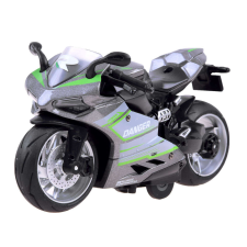 ramiz Szürke színű fém motor zöld csíkkal makett