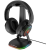 RAMPAGE Fejhallgató állvány - TOWER T14 (fekete, műanyag, USB HUB, RGB)